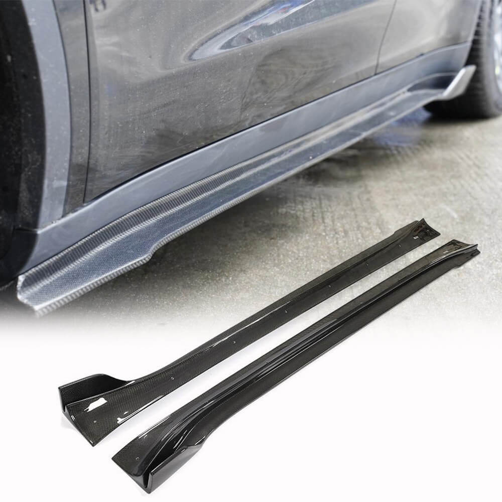 Tesla Model Y 2019+ Side Skirts Carbon Fiber