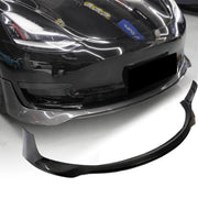 Tesla Model 3 2016-2022 Front Bumper Lip Carbon Fiber