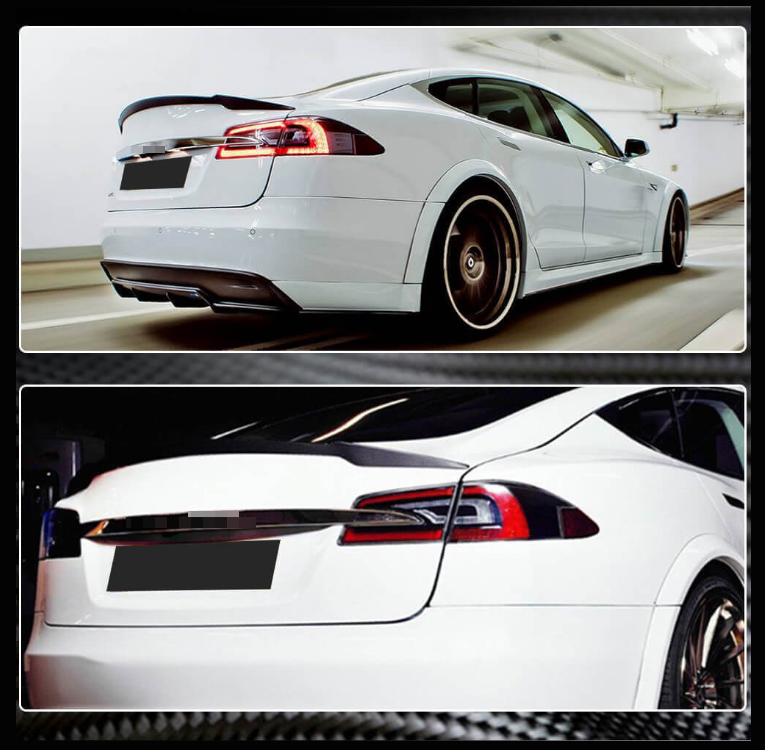 Tesla Model S 2012-2024 Rear Trunk Spoiler Carbon Fiber/FRP