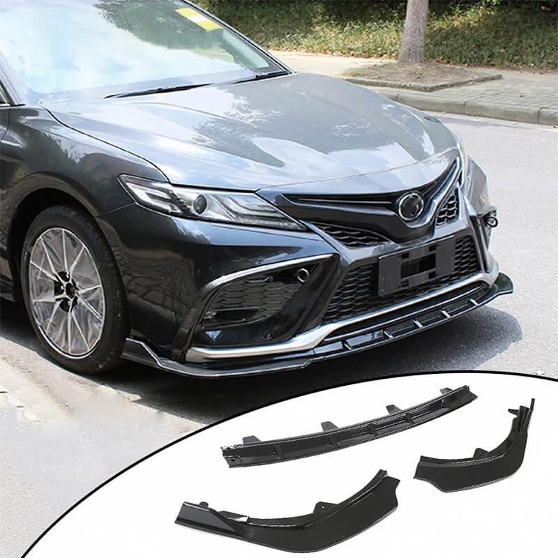 Glossy Black ABS Front Bumper Lip Splitter for Toyota Camry SE, XSE & Hybrid 2021-2023