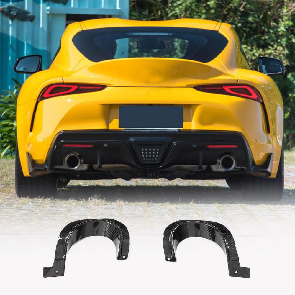 Toyota Supra GR A90 A91 2020-2023 Rear Air Cylinder Decorative Panel Dry Carbon Fiber