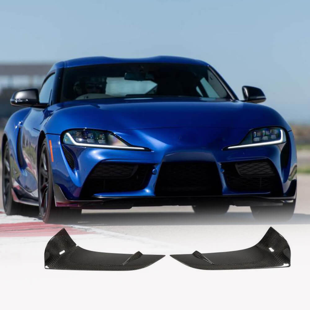 Toyota Supra GR A90 A91 2020-2024 Carbon Fiber Front Bumper Lower Garnish Cover