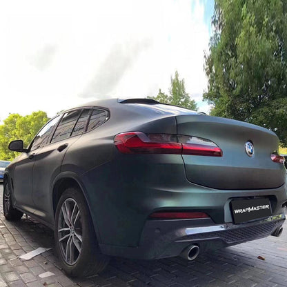 Ultral-matte Metallic Stone Green Wrapping Paper Car