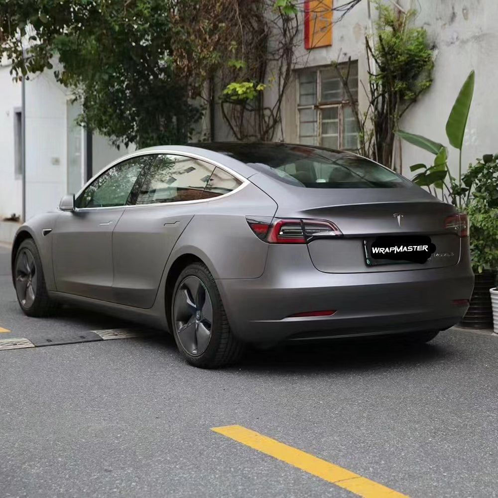 Ultral-matte Metallic Dark Grey Car