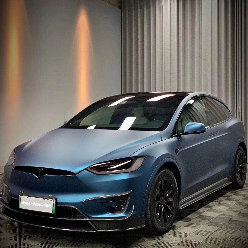 Ultral Matte Metal Flake Blue Vinyl Wrap