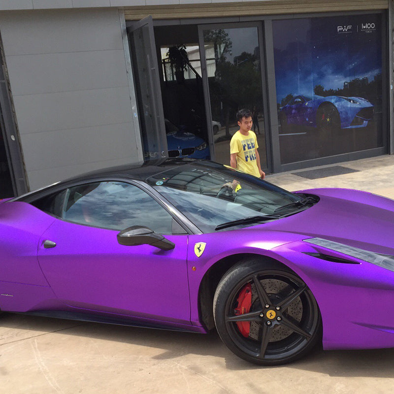 Matte Chrome Purple Car Vinyl