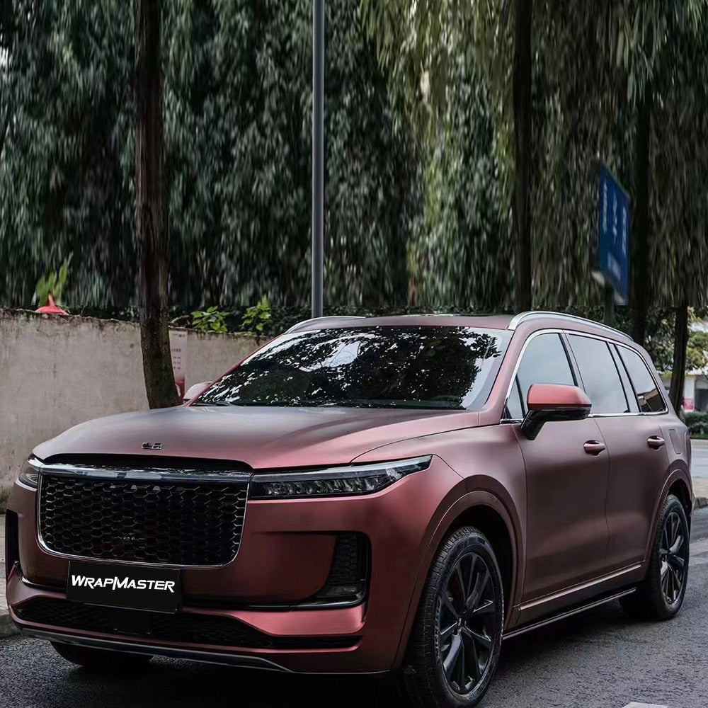 Ultral-matte Metallic Wine Red Car Wrap Film