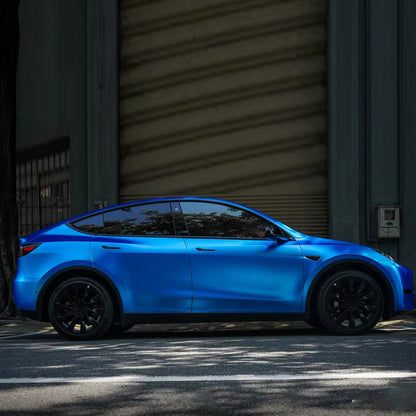 Matte Chrome Blue Vinyl Wrap