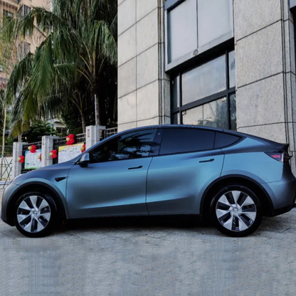Ultral-matte Metallic Grey Blue Automotive Vinyl