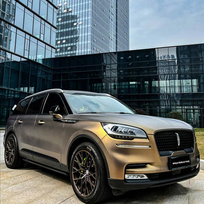 Ultral-matte Metallic Night Gold Car Vinyl