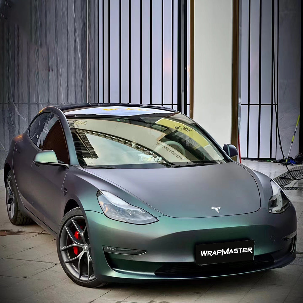 Ultral-matte Metallic Green Vinyl Wrap