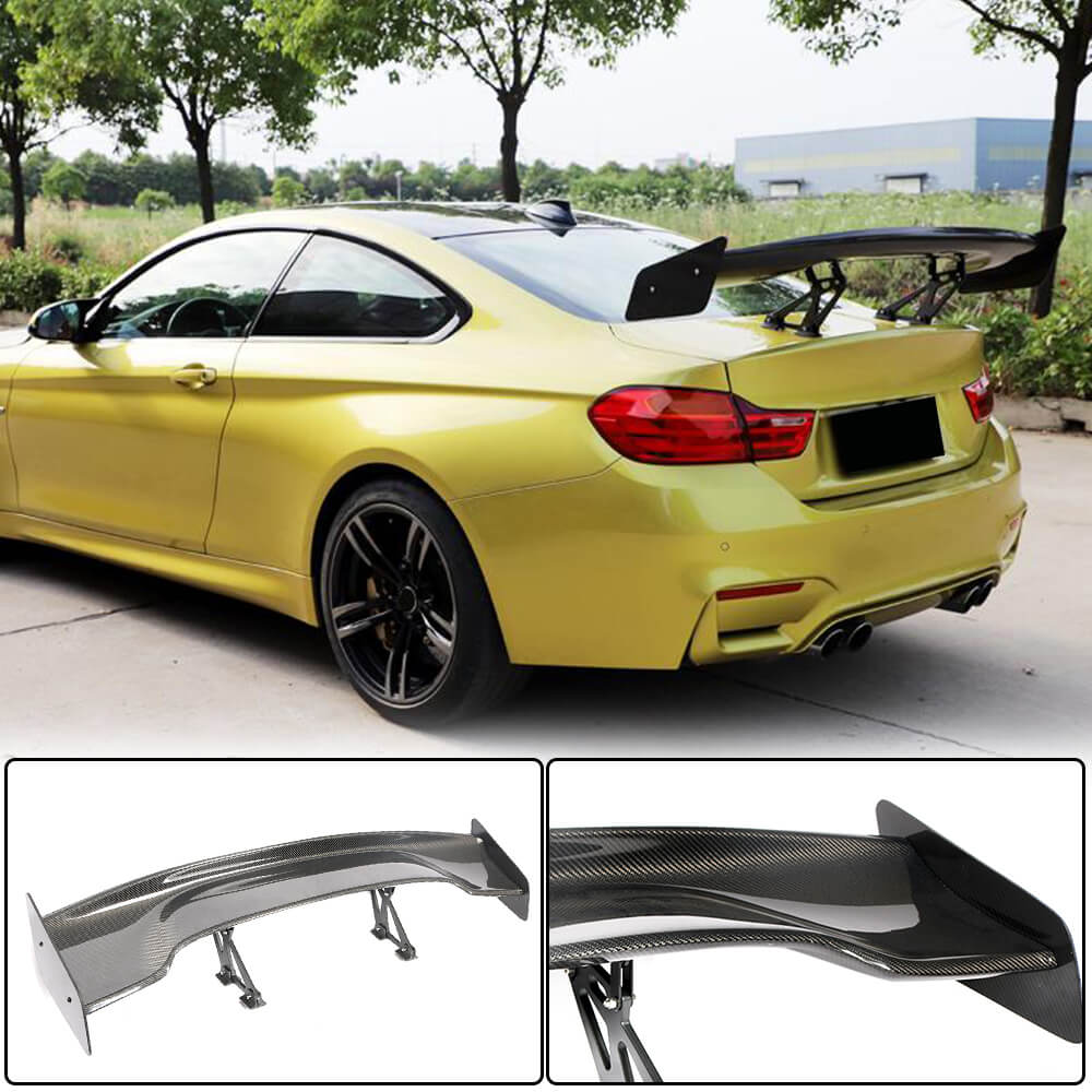 Universal for BMW Audi Benz VW Sesan Car Auto Rear Trunk Spoiler Carbon Fiber