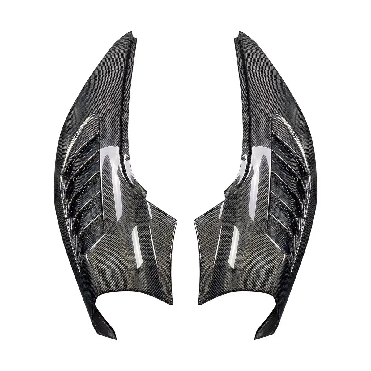 V Style Carbon Fiber Front Side Fenders - McLaren 720S