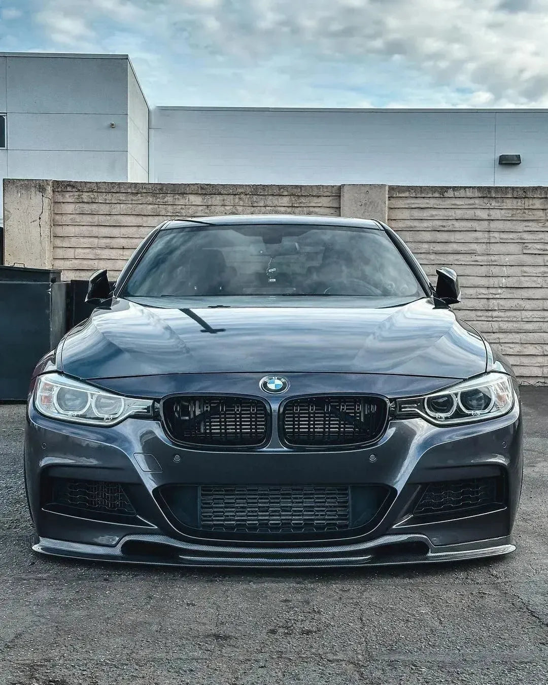 VRS Style Carbon Fiber Front Lip - BMW F30 3 Series