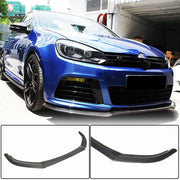 Volkswagen VW Golf 6 MK6 R/R20 2010-2013 Front Bumper Lip Carbon Fiber