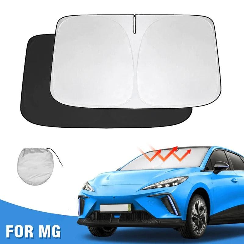 Reflective Front Windshield Sunshade with Reinforced Cord