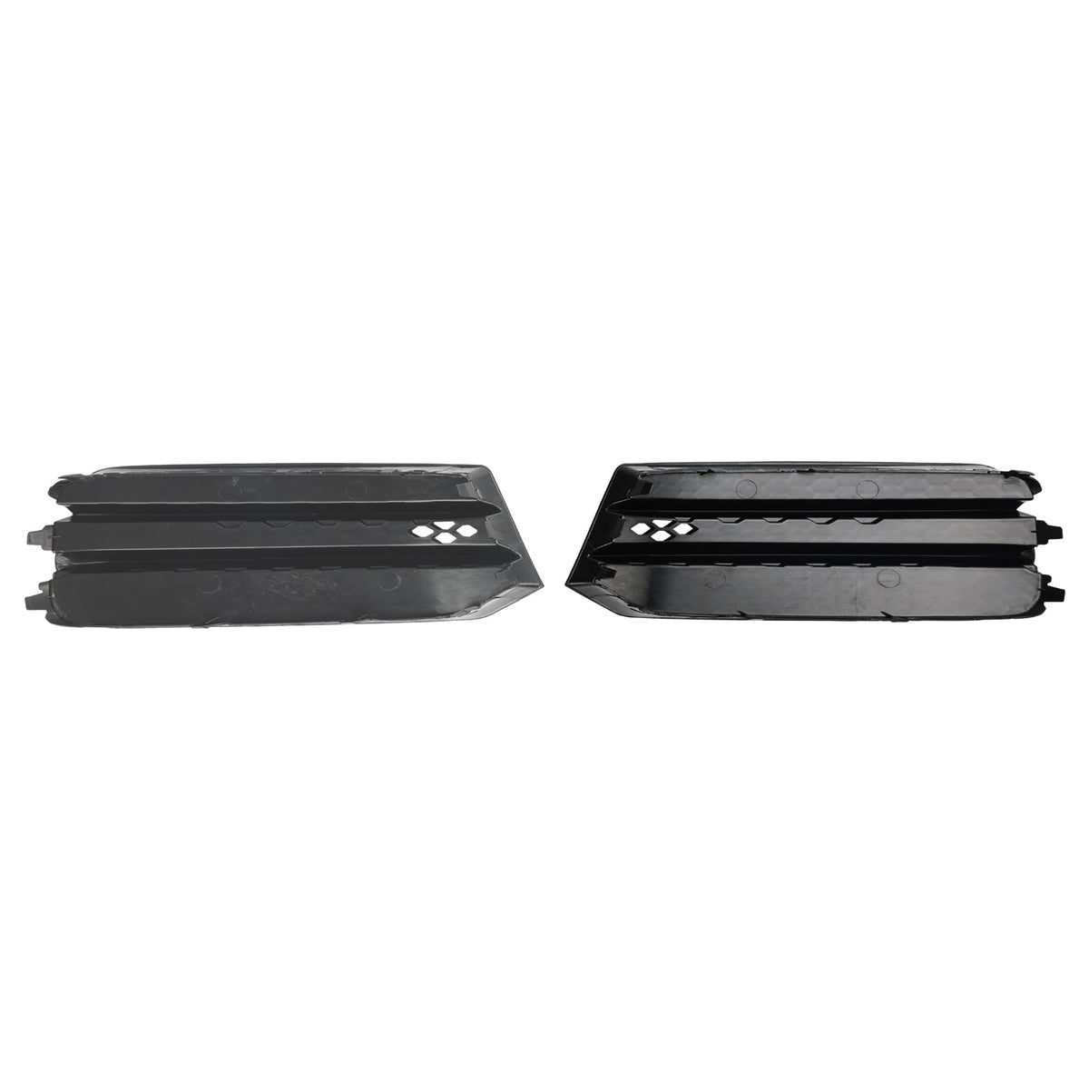 2015-2018 Audi A1 8X Front Bumper Fog Light Cover Grille — Pair (8XA807681B / 8XA807682B)