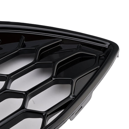 Gloss Black Front Bumper Grille Grill Fit Ford Focus ST + ST Line MK4 2018-2021