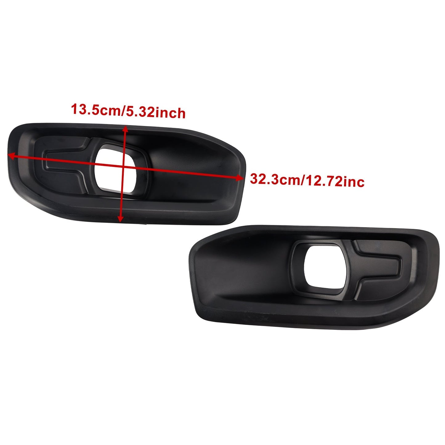 2019-2024 Ram 2500 3500 Fog Light Bezel Trim — Pair (68449341AA)