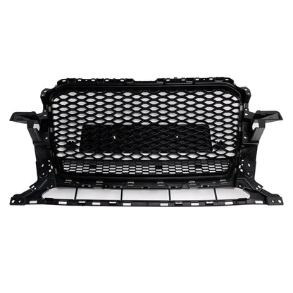 2013-2017 Audi Q5 Gloss Black Front Honeycomb Bumper Grille