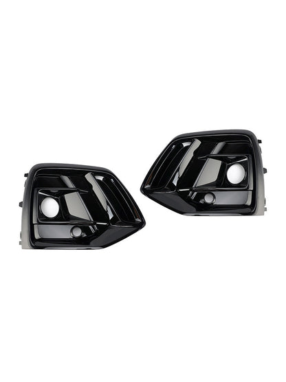 2021-2025 Audi Q5 SQ5 S-Line Black Front Fog Lamp Grille Cover