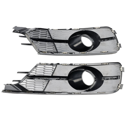 2016-2018 Audi A6 C7 with ACC Front Bumper Lower Light Cover Grille — Pair (4G0807647A)