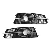 2016-2018 Audi A6 C7 A6L C7PA S-Line Fog Light Front Bumper Lower Grill — Pair (4G0807681AG / 4G0807682AG)