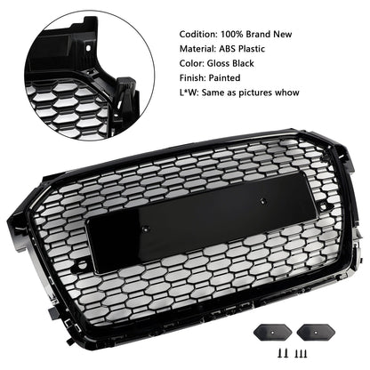 2016-2019 Audi A1 S1 8X Facelift RS Style Black Honeycomb Front Bumper Grille