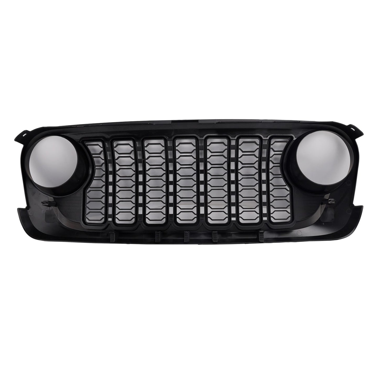 2007-2018 Jeep Wrangler JK JKU Unlimited Black Front Bumper Grille