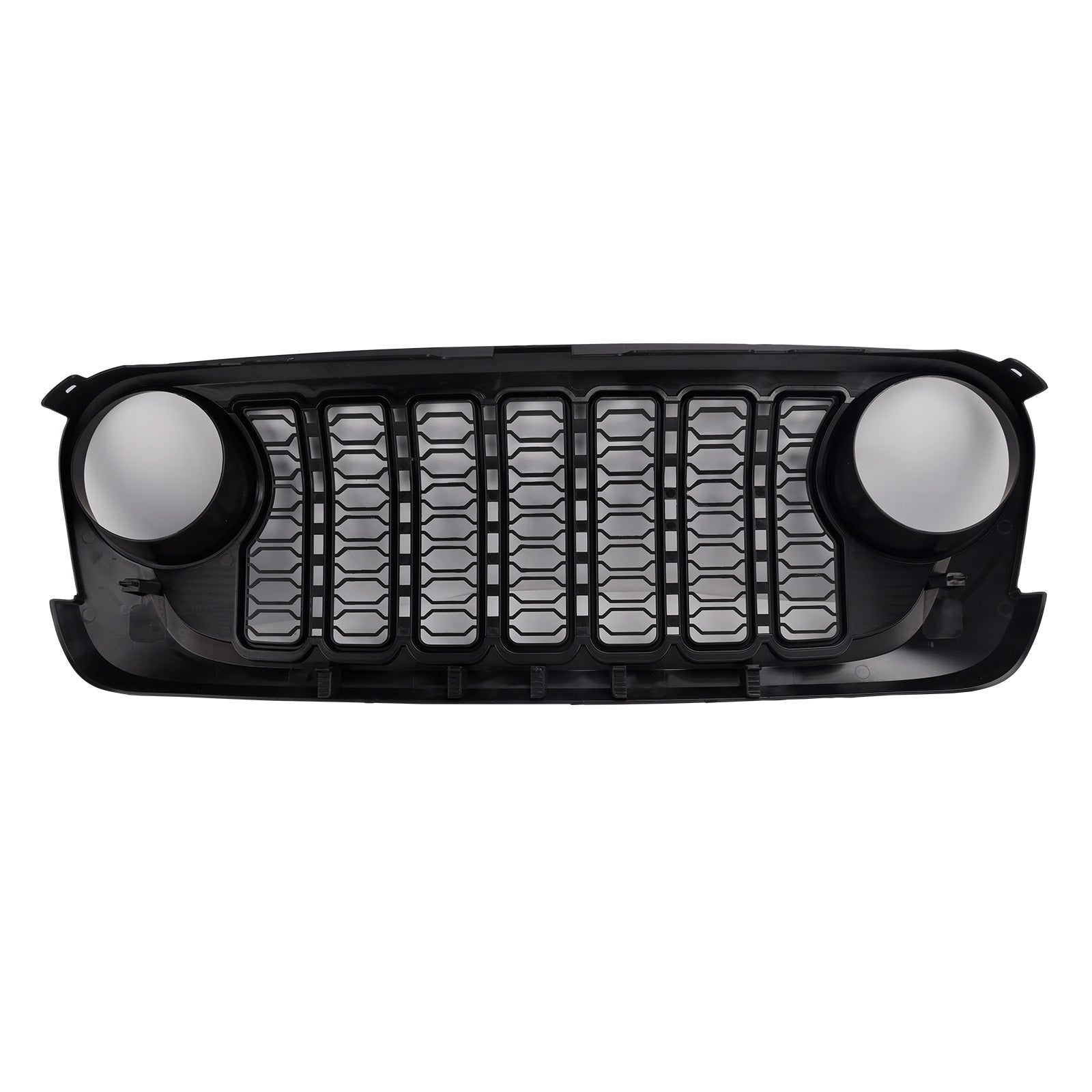 2007-2018 Jeep Wrangler JK JKU Unlimited Black Front Bumper Grille