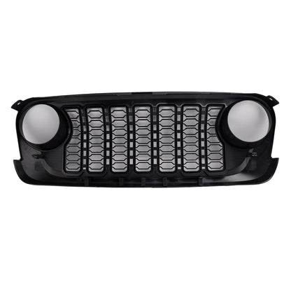 2007-2018 Jeep Wrangler JK JKU Unlimited Black Front Bumper Grille