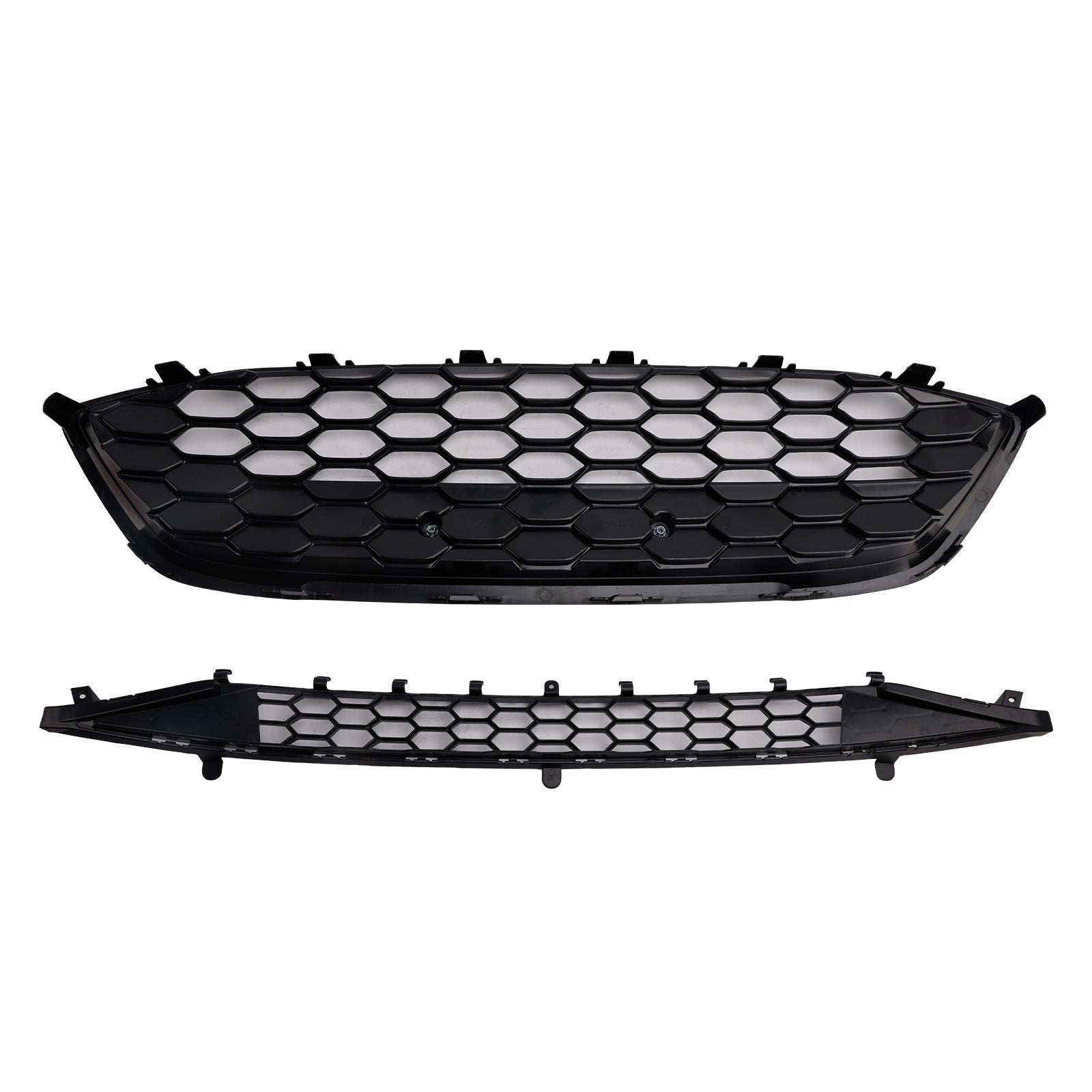 ST Style Black Front Bumper Grill Lower Grill Fit Ford Focus MK4 2018-2021