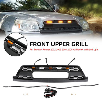 2002-2005 Toyota 4Runner All Models TRD PRO Style W/Led Light Front Bumper Grill