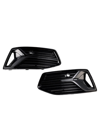 2019-2023 Audi A6 C8 Front Bumper Fog Light Cover Grill — Pair