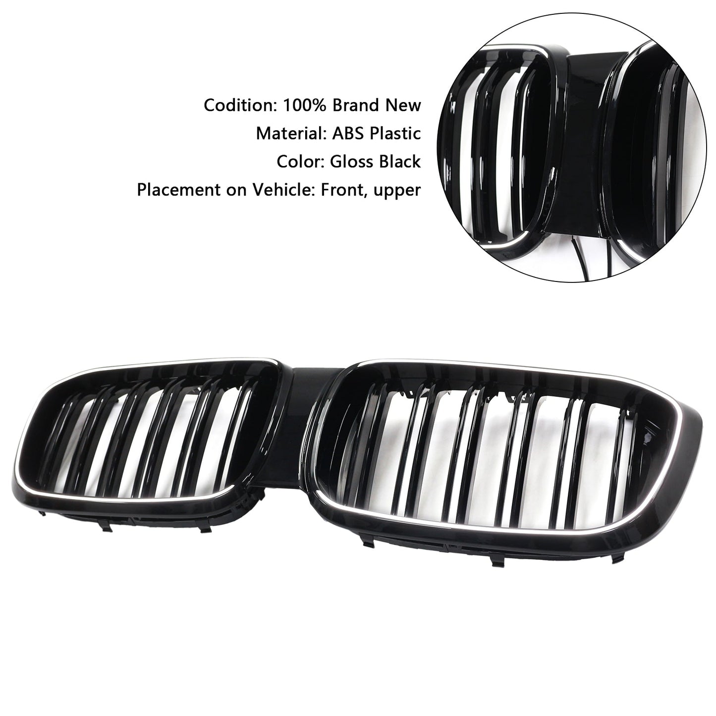 2018-2021 BMW X4 G02 X3 G01 G08 Pre-LCI Front Kidney Mesh Grille (51138469959)