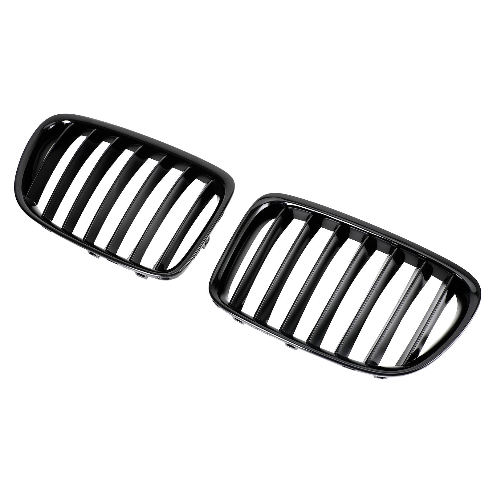 2009-2014 BMW X1 E84 Gloss Black Front Hood Kidney Grill (51112993305 / 51112993306 / 51112993307)