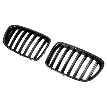 2009-2014 BMW X1 E84 Gloss Black Front Hood Kidney Grill (51112993305 / 51112993306 / 51112993307)