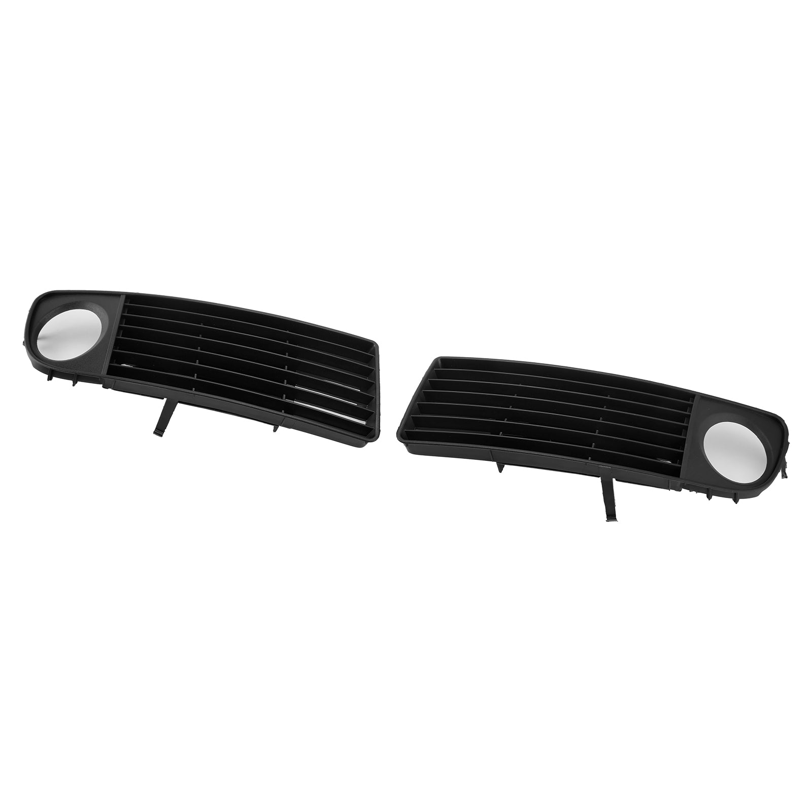 1998-2001 Audi A6 C5 Front Lower Bumper Fog Light Cover Grille — Pair (4B0807681S / 4B0807682S)