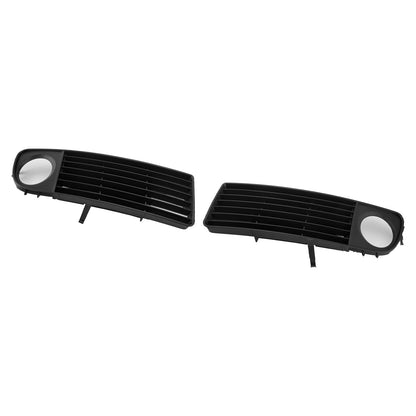 1998-2001 Audi A6 C5 Front Lower Bumper Fog Light Cover Grille — Pair (4B0807681S / 4B0807682S)