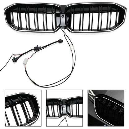 2023-2024 BMW 3 Series G20 G21 G28 Double Line Black Front Kidney Grille Mesh