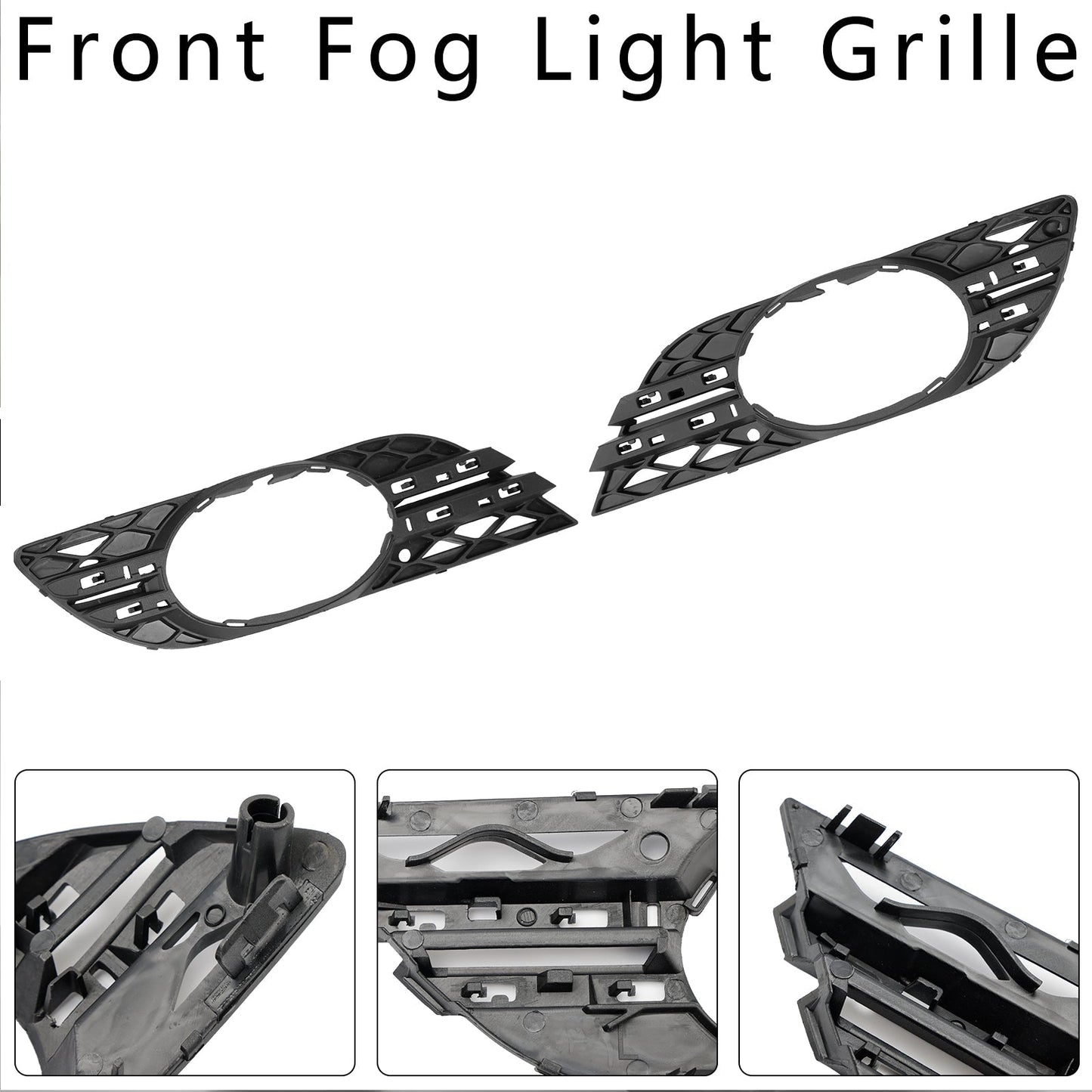 2007 Mercedes-Benz E-Class W211 E280 4Matic Front Fog Light Trim Set — Pair (2118850822)