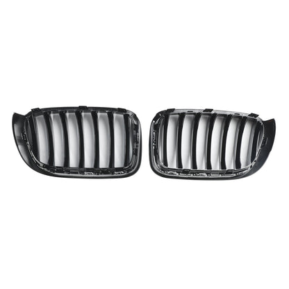 2014-2017 BMW X4 F26 Facelift Gloss Black Front Bumper Kidney Grille