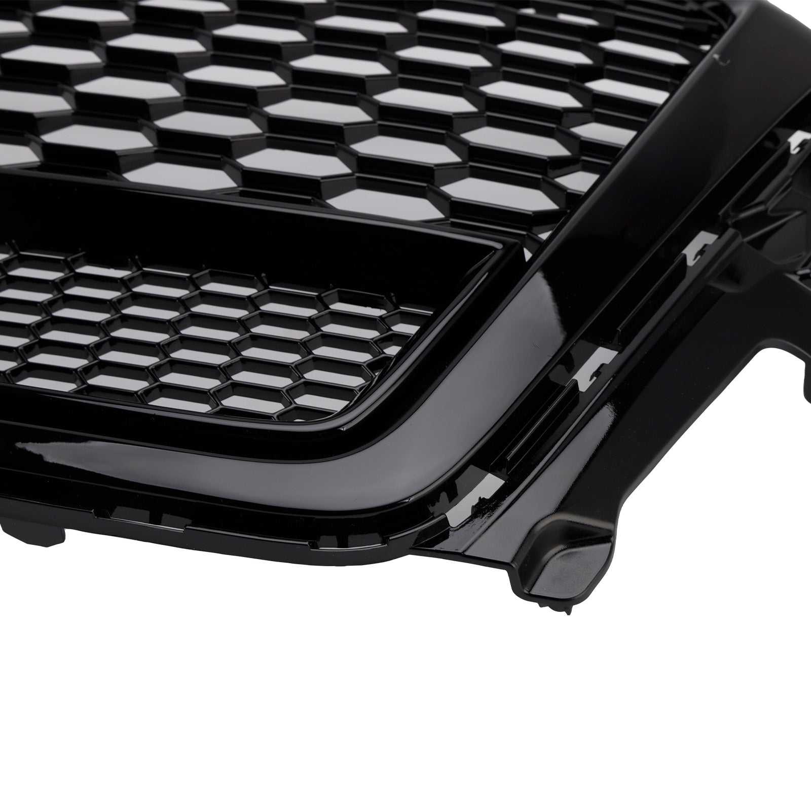 2016-2019 Audi Q7 Gloss Black Front Bumper Radiator Vent Mesh Grille
