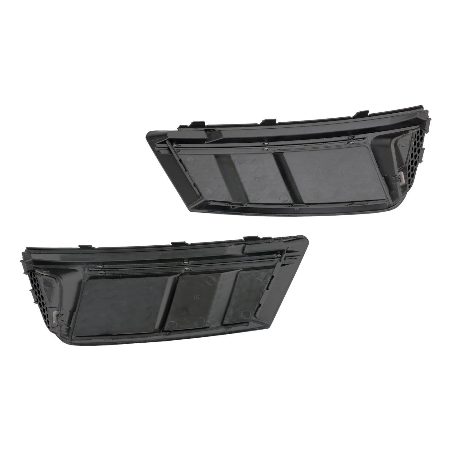 2016-2018 Audi A4 B9 Standard RS4 Style Front Fog Light Grill Lower Bumper Grille Chrome — Pair (8WD807681 / 8WD807682)
