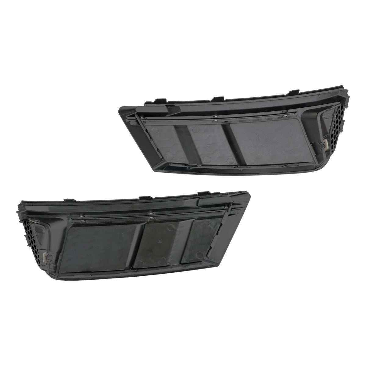 2016-2018 Audi A4 B9 Standard RS4 Style Front Fog Light Grill Lower Bumper Grille Chrome — Pair (8WD807681 / 8WD807682)