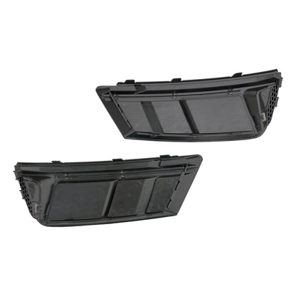 2016-2018 Audi A4 B9 Standard RS4 Style Front Fog Light Grill Lower Bumper Grille Chrome — Pair (8WD807681 / 8WD807682)