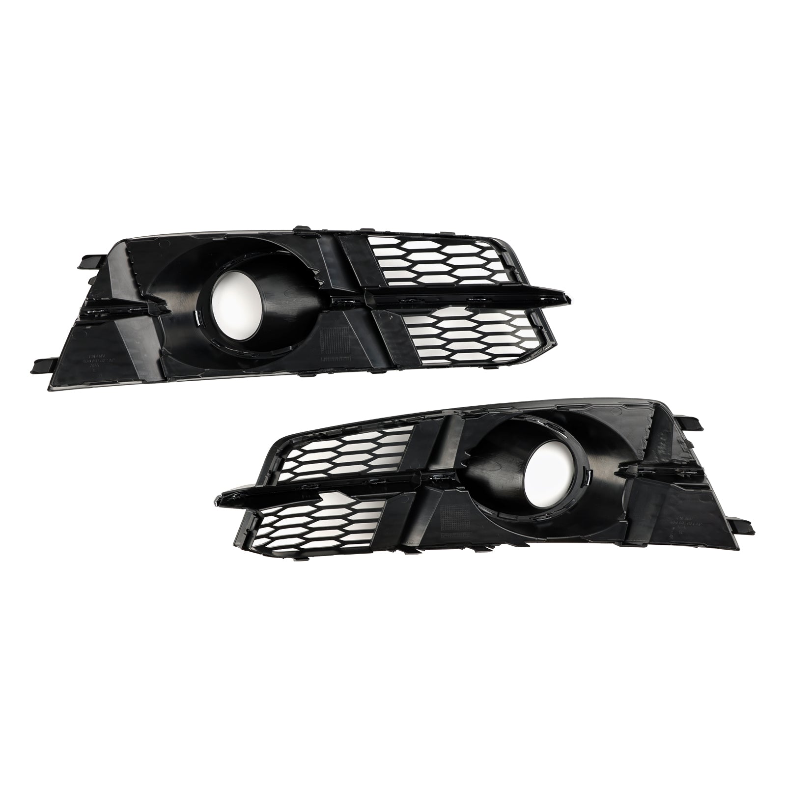 2016-2018 Audi A6 C7 A6L C7PA S-Line Fog Light Front Bumper Lower Grill — Pair (4G0807681AG / 4G0807682AG)