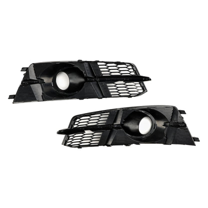 2016-2018 Audi A6 C7 A6L C7PA S-Line Fog Light Front Bumper Lower Grill — Pair (4G0807681AG / 4G0807682AG)
