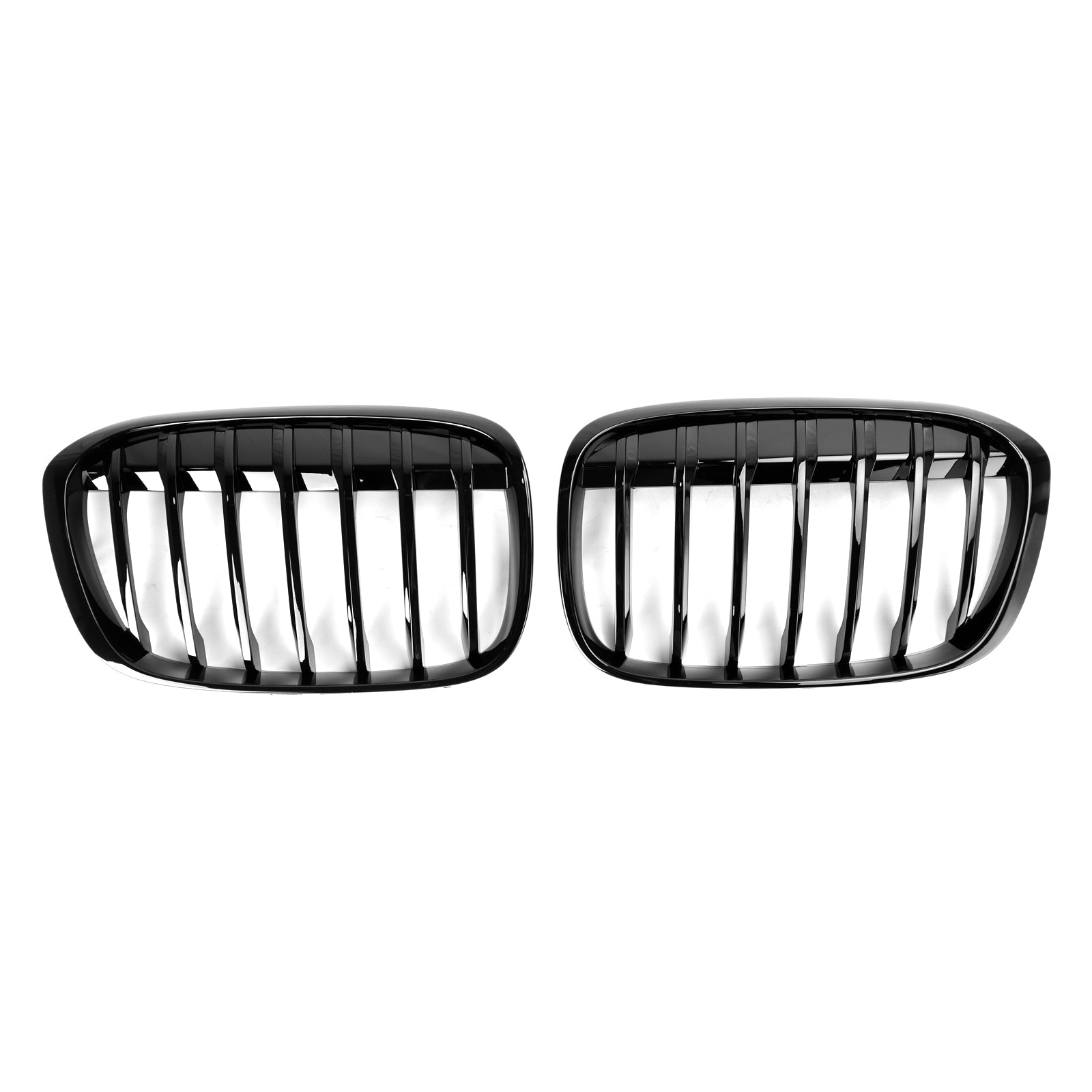 2016-2018 BMW X1 F48 F49 Gloss Black Front Kidney Grille — Pair