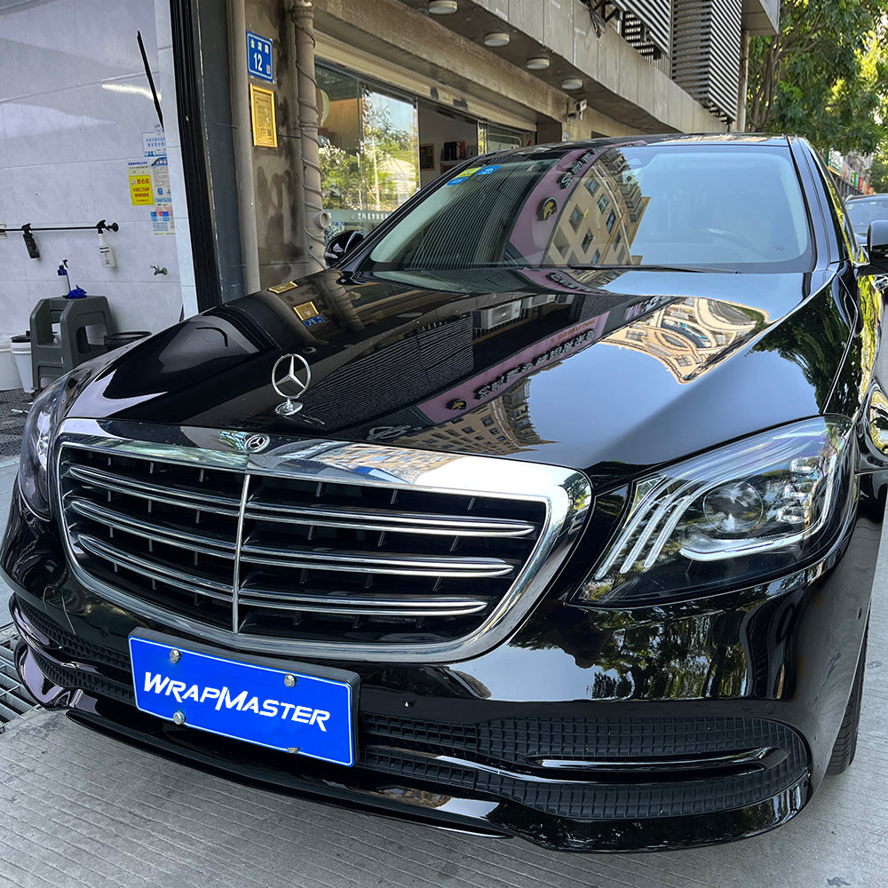 Color PPF TPU Metallic Glossy Black Vinyl Wrap